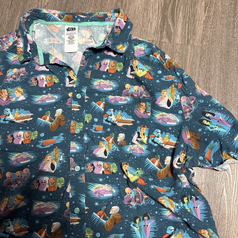 Disney Parks Star Wars Jeff Granito XL Tiki Camp Shirt Mos Eisley Cantina